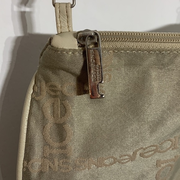 Iceberg ice jeans Vintage Y2K all over branding cloth shoulder bag sand - Picture 4 of 11